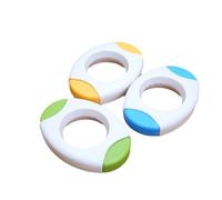 PARFCO Coupe Oeuf à la Coque, 3 Pièces Toqueur à Oeuf, Dents en Acier Inoxydable Ouvre Oeuf, Trois Couleurs Ouvre Coquille Oeuf, pour Cuisine Domestique, Restaurant, Pique-Nique