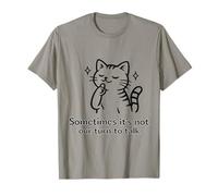Parfois, ce n'est Pas Notre Tour de Parler : Shushing Cat T-Shirt