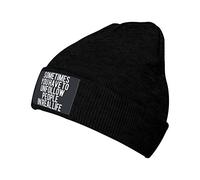 Parfois, Il Faut Se Désabonner des Gens Femme Homme Bonnet d'hiver Bonnet À Revers Doux Bonnets De Ski Chaud Bonnets Tricoté pour Cyclisme Quotidien Patinage