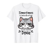 Parfois, il me faut toute une journée pour ne rien faire Lazy Cat T-Shirt