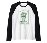 Parfois, j'attends Juste Le Jour de l'arrosage Venus Flytrap Manche Raglan