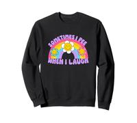 Parfois, je fais pipi quand je ris, un mème plein d'esprit et plein d'esprit de la génération Z du Y2K Sweatshirt