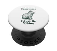 Parfois, Je Fais vibrer Capybara Funny Retro Meme Vintage PopSockets PopGrip Adhésif