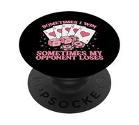 Parfois Je gagne Parfois Mon adversaire perd PopSockets PopGrip Adhésif