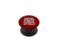 Parfois Je Lutte avec Mes démons, Parfois Nous Nous blottissons PopSockets PopGrip Adhésif