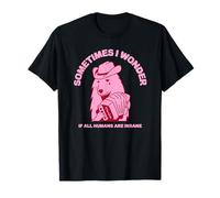 Parfois, Je me Demande si Tous Les Humains sont Fous (Dessin de Chien) T-Shirt