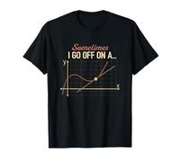Parfois, je pars sur une tangente, un professeur de mathématiques offre un jeu de mots amusant T-Shirt