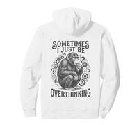 Parfois, Je Pense Juste trop à Monkey Funny Meme Vintage Sweat à Capuche