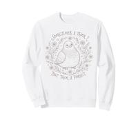 Parfois Je Pense mais Ensuite j'oublie Bird Funny Sweatshirt
