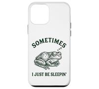 Parfois, Je suis Juste en Train de Dormir Funny Frog Coque pour iPhone 12 Mini