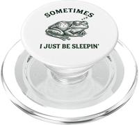 Parfois, Je suis Juste en Train de Dormir Funny Frog PopSockets PopGrip pour MagSafe