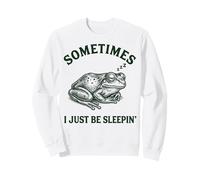Parfois, Je suis Juste en Train de Dormir Funny Frog Sweatshirt