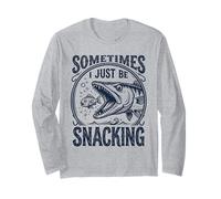 Parfois, Je suis Juste en Train de grignoter Un Barracuda affamé et drôle Manche Longue