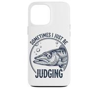 Parfois, Je suis Juste en Train de Juger Un drôle de Barracuda Side Eye Coque pour iPhone 13 Pro Max