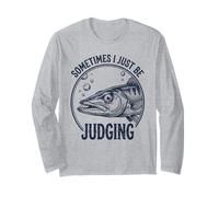 Parfois, Je suis Juste en Train de Juger Un drôle de Barracuda Side Eye Manche Longue