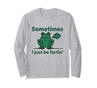 Parfois, Je suis Juste en Train De Péter T-Shirt Grenouille Manche Longue