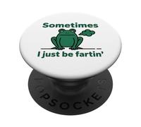 Parfois, Je suis Juste en Train De Péter T-Shirt Grenouille PopSockets PopGrip Adhésif