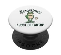 Parfois, Je suis Juste en Train De Péter T-Shirt Grenouille PopSockets PopGrip Adhésif