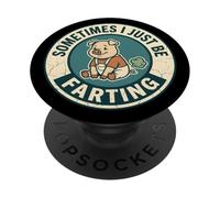 Parfois, Je suis Juste en Train de péter Un Mignon Cochon PopSockets PopGrip Adhésif