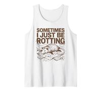 Parfois, Je suis Juste en Train de pourrir Possum Funny Retro Meme Vintage Débardeur