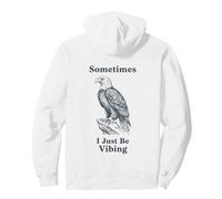 Parfois, Je suis Juste en Train de vibrer Eagle Funny Retro Meme Vintage Sweat à Capuche
