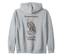 Parfois, Je suis Juste en Train de vibrer Eagle Funny Retro Meme Vintage Sweat à Capuche