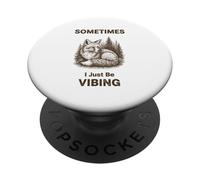 Parfois, Je suis Juste en Train de vibrer Fox Funny Retro Meme Vintage PopSockets PopGrip Adhésif