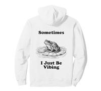 Parfois, Je suis Juste en Train de vibrer Frog Funny Retro Meme Vintage Sweat à Capuche