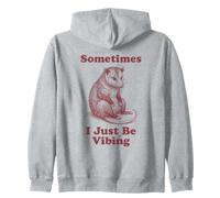 Parfois, Je suis Juste en Train de vibrer Opossum Funny Retro Meme Vintage Sweat à Capuche