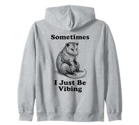 Parfois, Je suis Juste en Train de vibrer Opossum Funny Retro Meme Vintage Sweat à Capuche