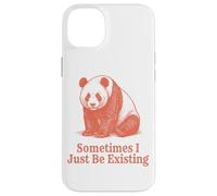 Parfois, Je suis Juste en Train d'exister Panda Funny Retro Meme Vintage Coque pour iPhone 14 Plus