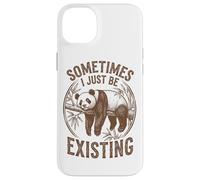 Parfois, Je suis Juste en Train d'exister Panda Funny Retro Meme Vintage Coque pour iPhone 14 Plus