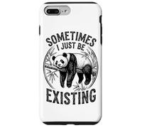 Parfois, Je suis Juste en Train d'exister Panda Funny Retro Meme Vintage Coque pour iPhone 7 Plus/8 Plus