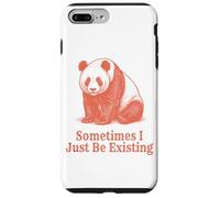 Parfois, Je suis Juste en Train d'exister Panda Funny Retro Meme Vintage Coque pour iPhone 7 Plus/8 Plus