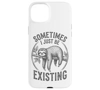 Parfois, Je suis Juste en Train d'exister Sloth Funny Retro Meme Vintage Coque pour iPhone 15 Plus