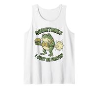 Parfois, Je suis Juste Fartin Frog en Train de Manger Un Hamburger et Un Soda de façon Amusante Débardeur