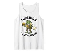 Parfois, Je suis Juste Fartin Frog en Train de Manger Un Hamburger et Un Soda de façon Amusante Débardeur