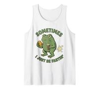 Parfois, Je suis Juste Fartin Frog en Train de Manger Un Hamburger et Un Soda de façon Amusante Débardeur