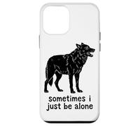 Parfois, Je suis Juste Seule Howling Wolf Coque pour iPhone 12 Mini