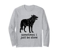 Parfois, Je suis Juste Seule Howling Wolf Manche Longue