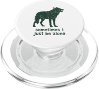 Parfois, Je suis Juste Seule Howling Wolf PopSockets PopGrip pour MagSafe