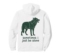 Parfois, Je suis Juste Seule Howling Wolf Sweat à Capuche