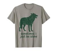 Parfois, Je suis Juste Seule Howling Wolf T-Shirt