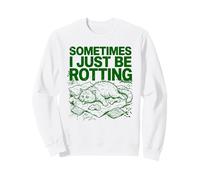 Parfois, Je suis Juste Un Chat pourri Funny GenZ Meme Vintage Sweatshirt