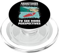 Parfois Je Tourne Moi-même Aussi Voir Plus de Kayak en Eau vive PopSockets PopGrip pour MagSafe