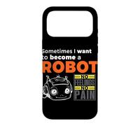 Parfois, Je Veux Devenir Un Robot - Pas de Sentiments, Pas de Douleur Coque pour iPhone 17 Pro Max