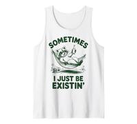 Parfois, j'existe Juste Un mème drôle de Raton Laveur Débardeur