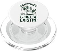 Parfois, j'existe Juste Un mème drôle de Raton Laveur PopSockets PopGrip pour MagSafe