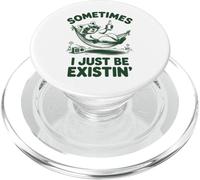 Parfois, j'existe Juste Un mème drôle de Raton Laveur PopSockets PopGrip pour MagSafe