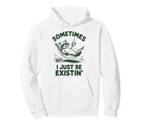 Parfois, j'existe Juste Un mème drôle de Raton Laveur Sweat à Capuche